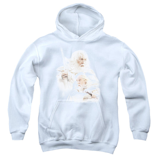 Lor - Gandalf The White - Youth Pull-over Hoodie - White