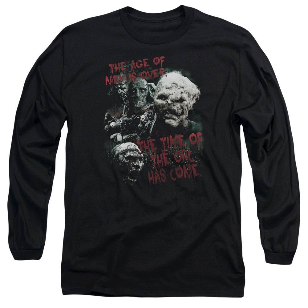 Lor - Time Of The Orc - Long Sleeve Adult 18/1 - Black T-shirt