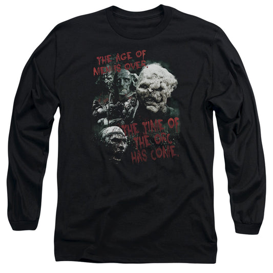 Lor - Time Of The Orc - Long Sleeve Adult 18/1 - Black T-shirt