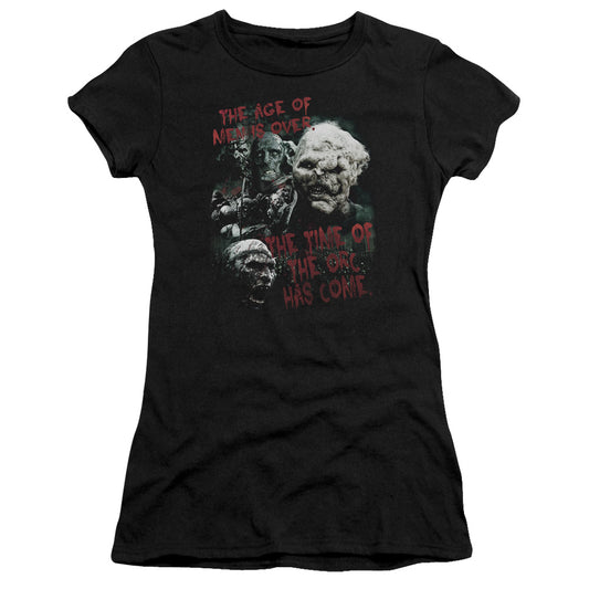 Lor - Time Of The Orc - Short Sleeve Junior Sheer - Black T-shirt