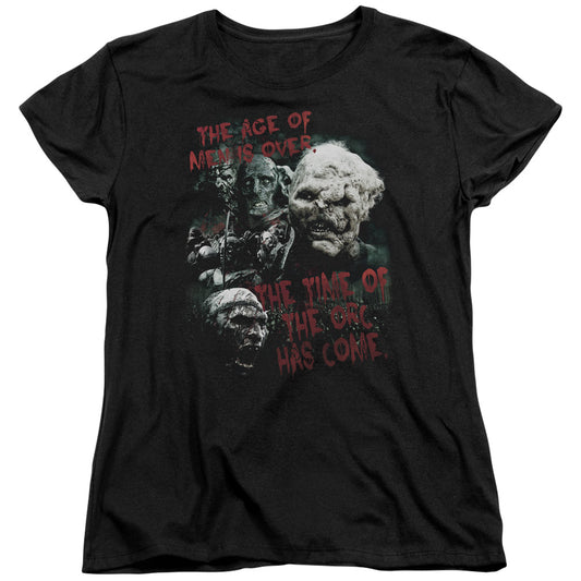 Lor - Time Of The Orc - Short Sleeve Womens Tee - Black T-shirt