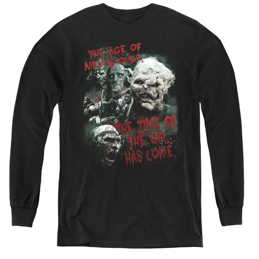 Lor - Time Of The Orc - Youth Long Sleeve Tee - Black