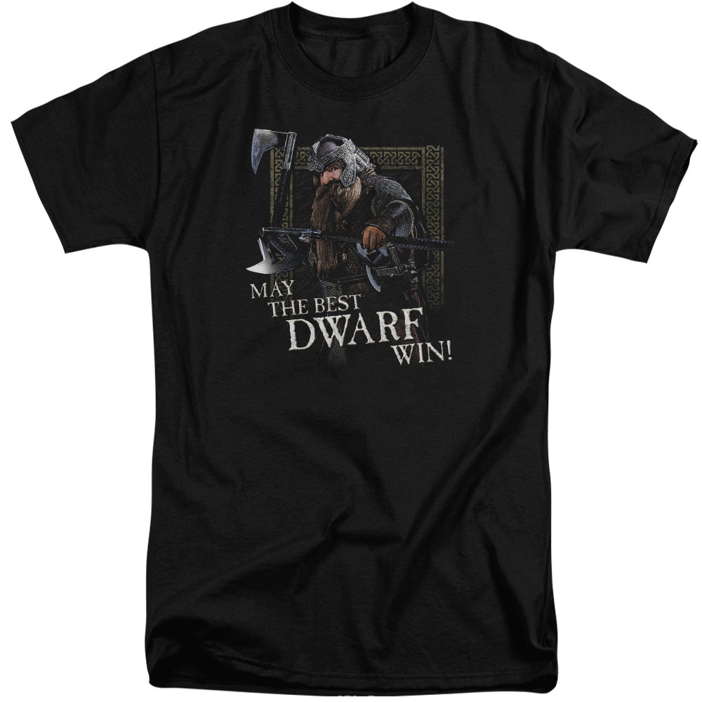 Lor - The Best Dwarf - Short Sleeve Adult Tall - Black T-shirt