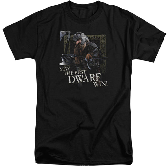 Lor - The Best Dwarf - Short Sleeve Adult Tall - Black T-shirt