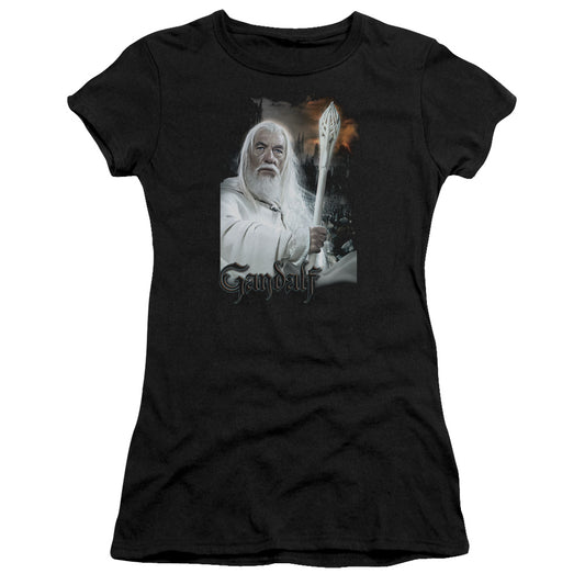 Lor - Gandalf - Short Sleeve Junior Sheer - Black T-shirt