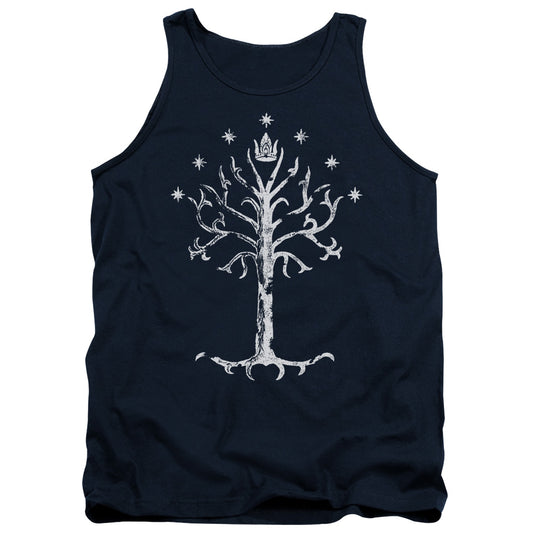 Lor - Tree Of Gondor - Adult Tank - Navy