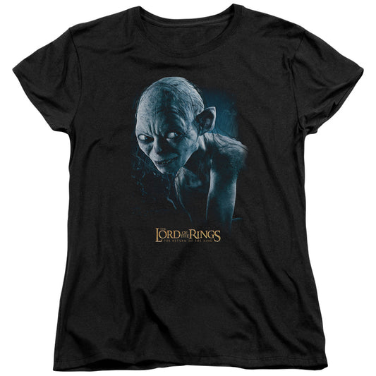 Lor - Sneaking - Short Sleeve Womens Tee - Black T-shirt