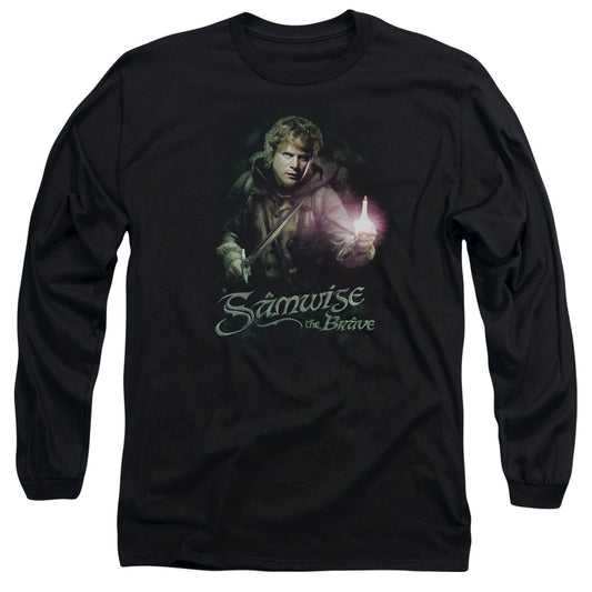 Lor - Samwise The Brave - Long Sleeve Adult 18/1 - Black T-shirt