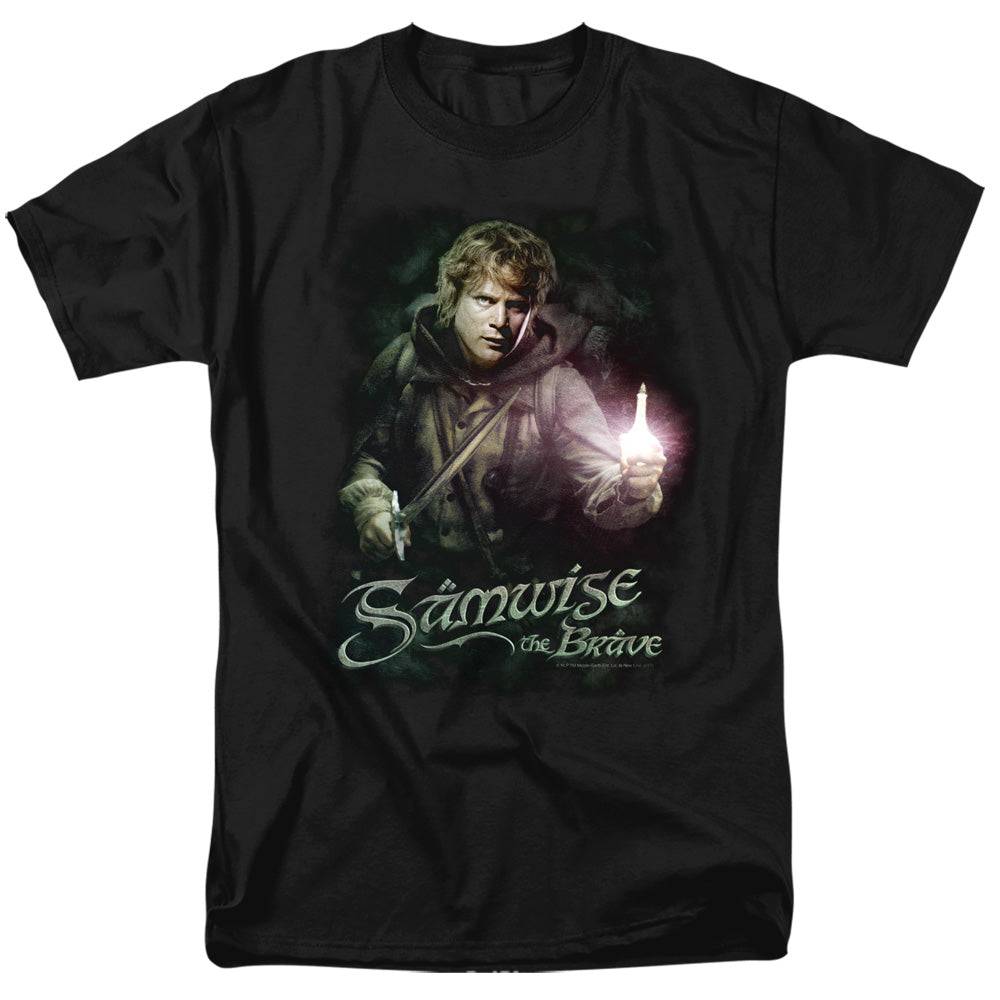 Lor - Samwise The Brave - Short Sleeve Adult 18/1 - Black T-shirt