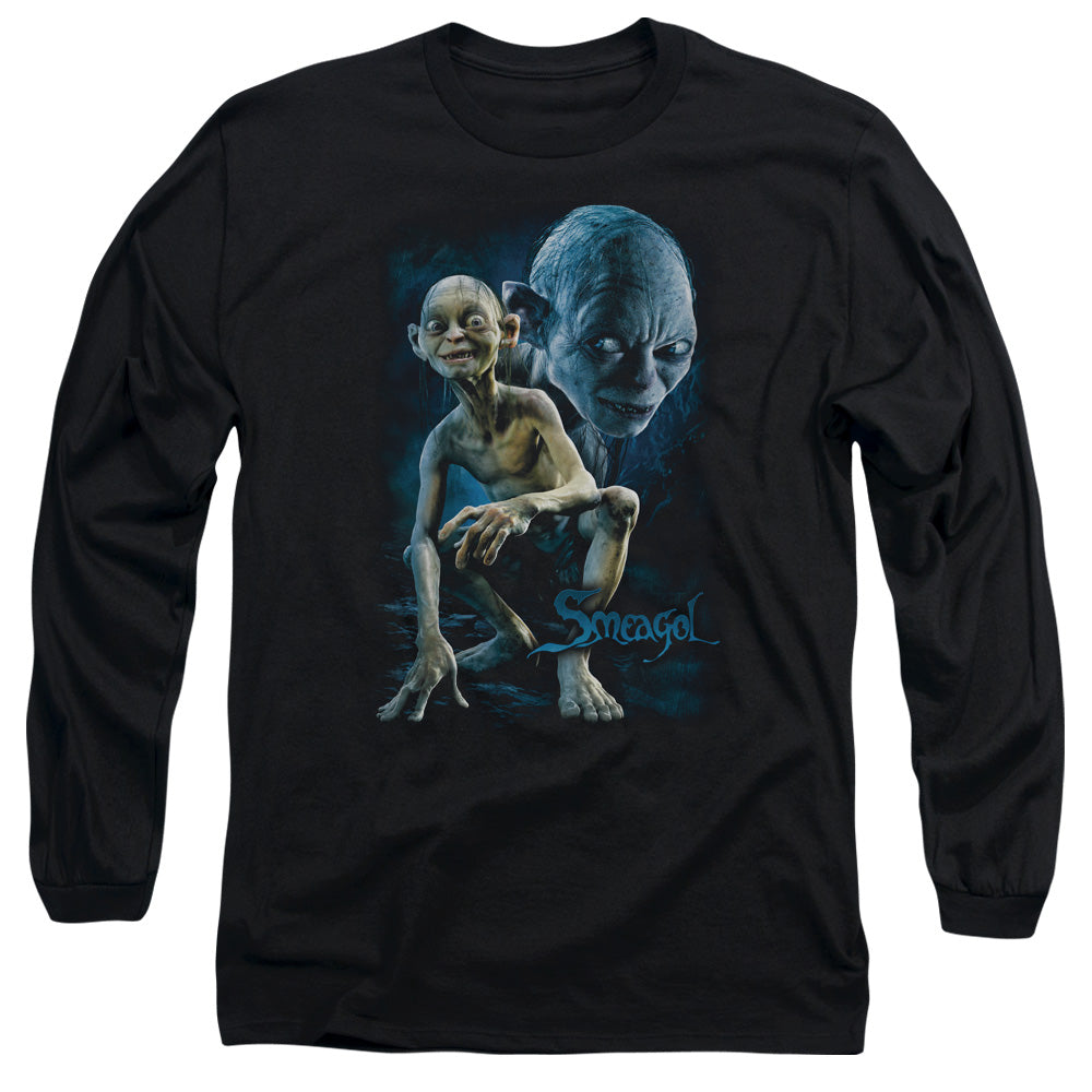 Lor - Smeagol - Long Sleeve Adult 18/1 - Black T-shirt