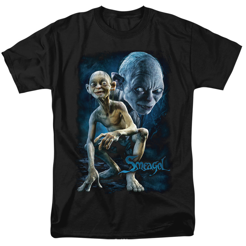 Lor - Smeagol - Short Sleeve Adult 18/1 - Black T-shirt