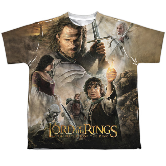 Lor - King Poster - Short Sleeve Youth Poly Crew - White T-shirt