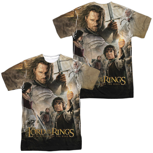 Lor - King Poster (Front/back Print) - Short Sleeve Adult Poly Crew - White T-shirt