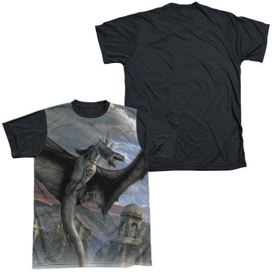 Lor - Fellbeast - Short Sleeve Adult White Front Black Back   - White T-shirt