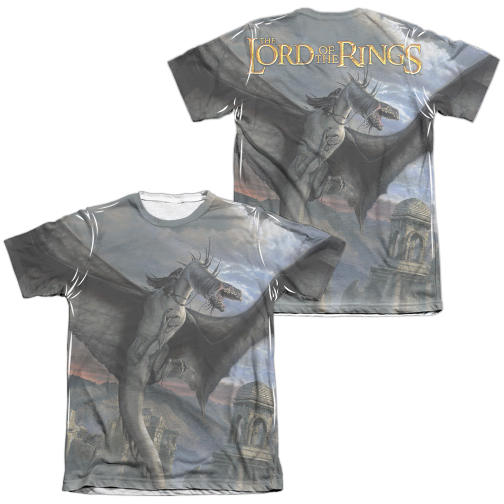 Lor - Fellbeast (Front/back Print) - Adult Poly/cotton Short Sleeve Tee - White T-shirt