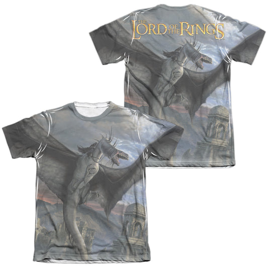 Lor - Fellbeast (Front/back Print) - Adult Poly/cotton Short Sleeve Tee - White T-shirt