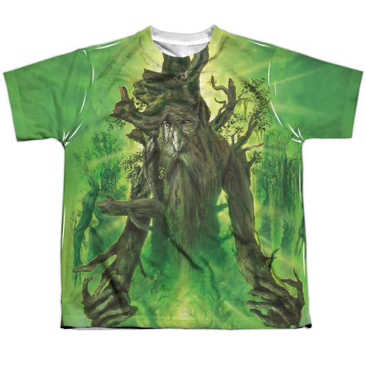 Lor - Treebeard - Short Sleeve Youth Poly Crew - White T-shirt
