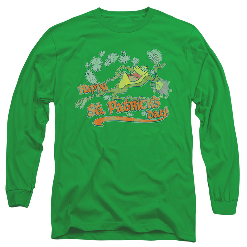 Looney Tunes - Michigan J - Long Sleeve Adult 18/1 - Kelly Green T-shirt