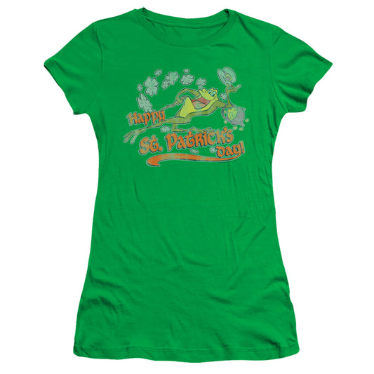 Looney Tunes - Michigan J - Short Sleeve Junior Sheer - Kelly Green T-shirt