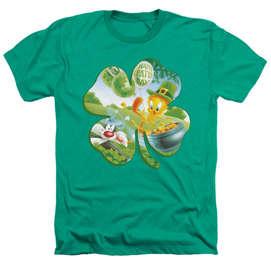 Looney Tunes - Tweety Shamrock - Adult Heather - Kelly Green