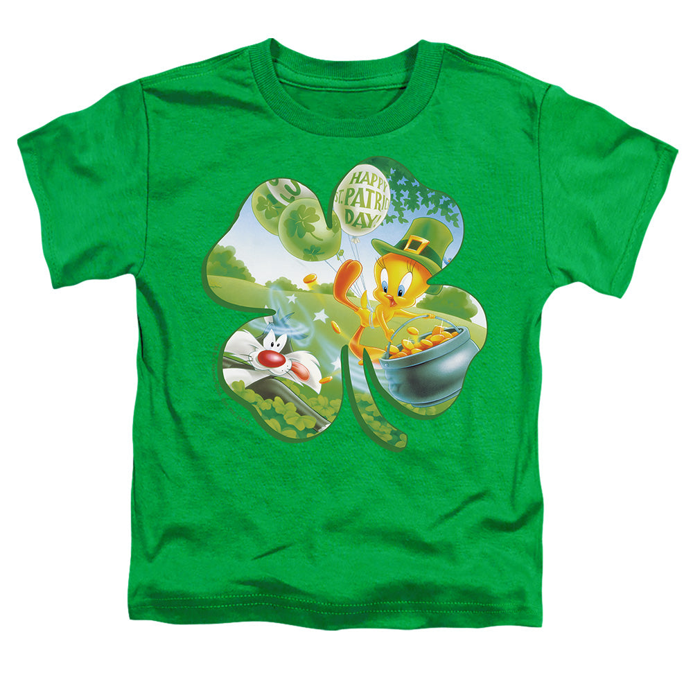 Looney Tunes - Tweety Shamrock - Short Sleeve Toddler Tee - Kelly Green T-shirt