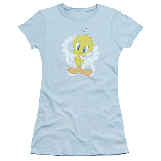 Looney Tunes - Retro Tweety - Short Sleeve Junior Sheer - Light Blue T-shirt