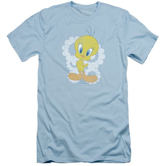 Looney Tunes - Retro Tweety - Short Sleeve Adult 30/1 - Light Blue T-shirt