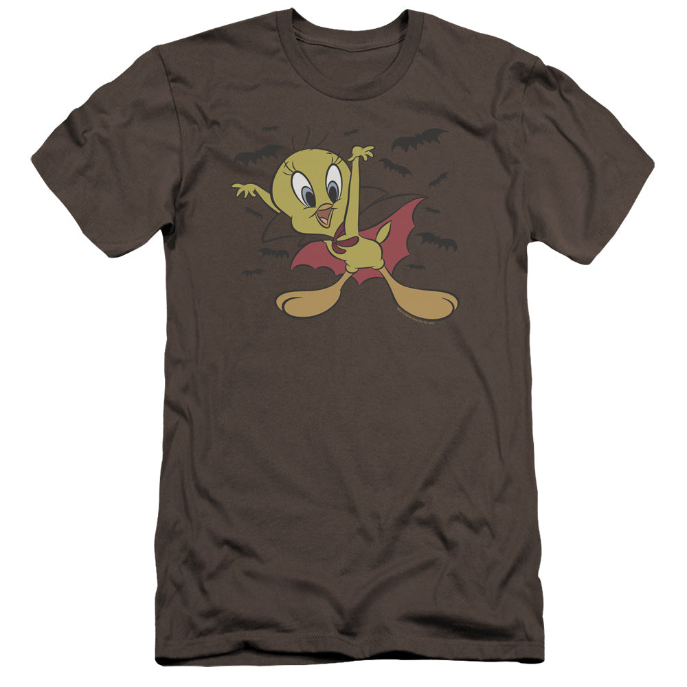 Looney Tunes - Vampire Tweety-hbo Short Sleeve Adult 30/1 - Charcoal T-shirt