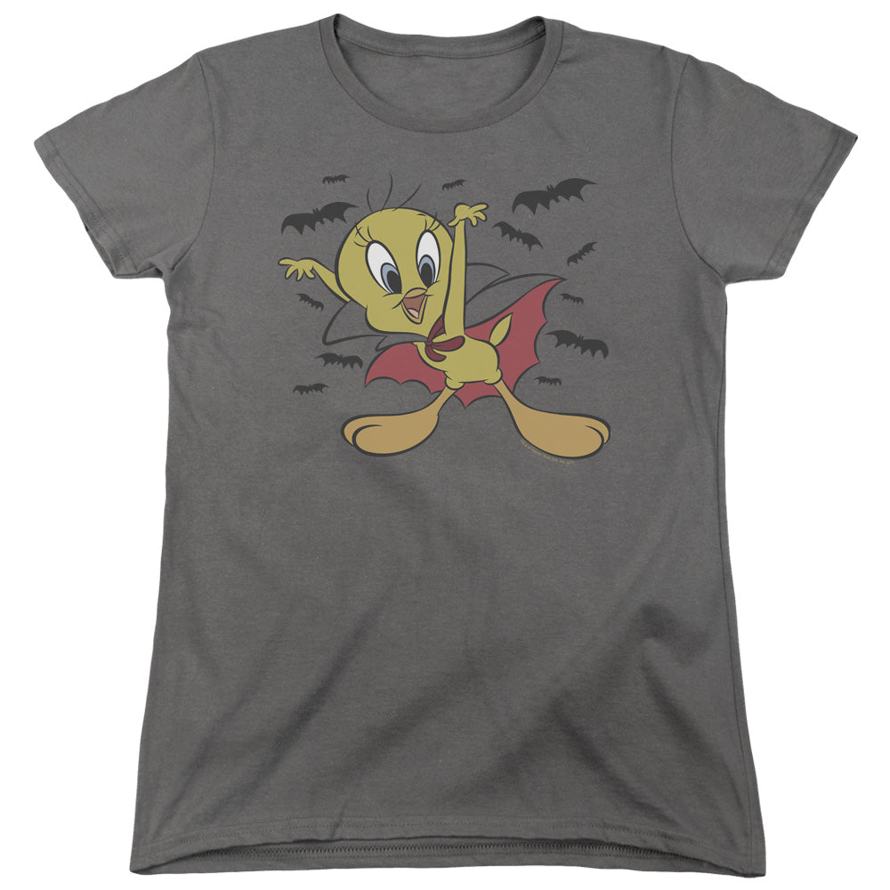 Looney Tunes - Vampire Tweety - Short Sleeve Womens Tee - Charcoal T-shirt