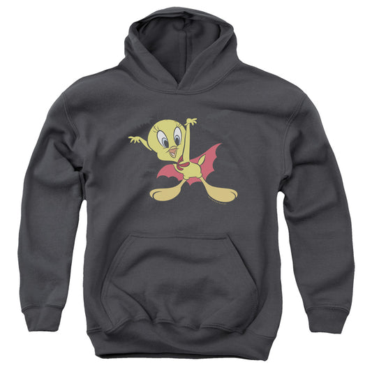 Looney Tunes - Vampire Tweety - Youth Pull-over Hoodie - Charcoal