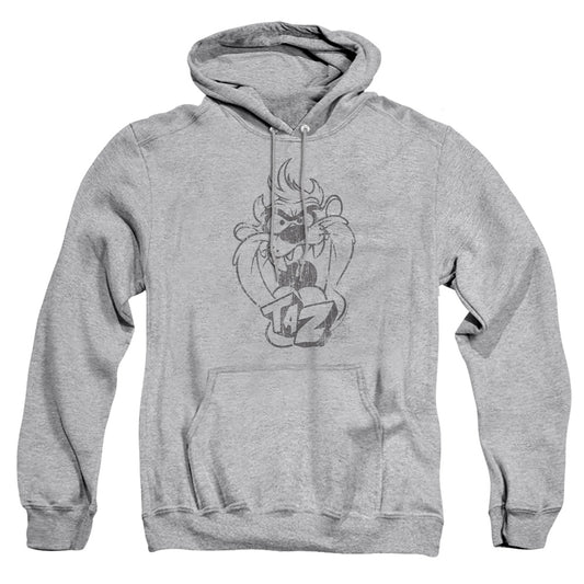 Looney Tunes - Faded Taz - Adult Pull-over Hoodie - Athletic Heather