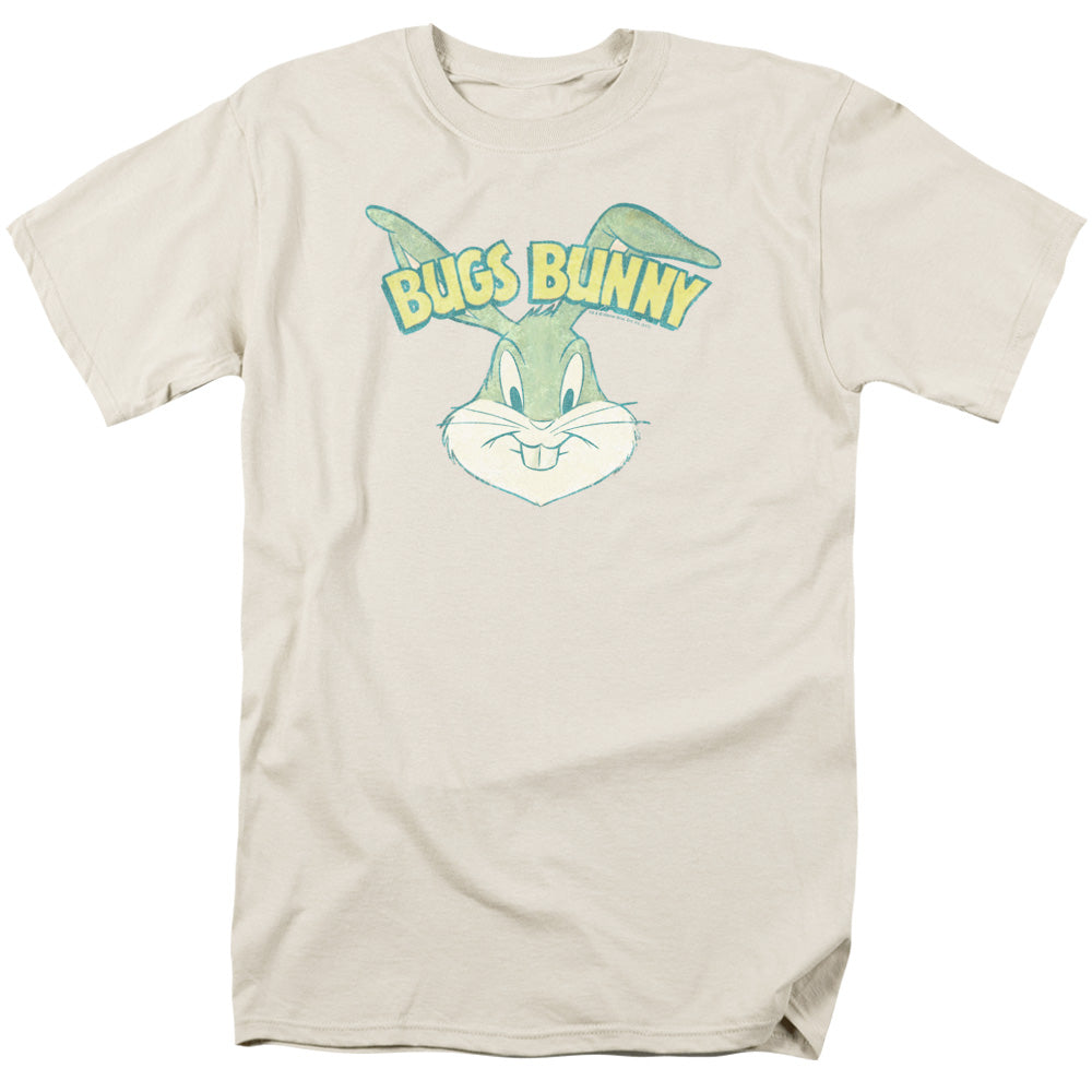 Looney Tunes - Bugs Head - Short Sleeve Adult 18/1 - Cream T-shirt
