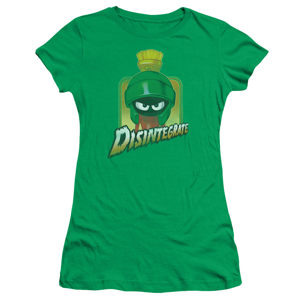 Looney Tunes - Disintegrate - Short Sleeve Junior Sheer - Kelly Green T-shirt