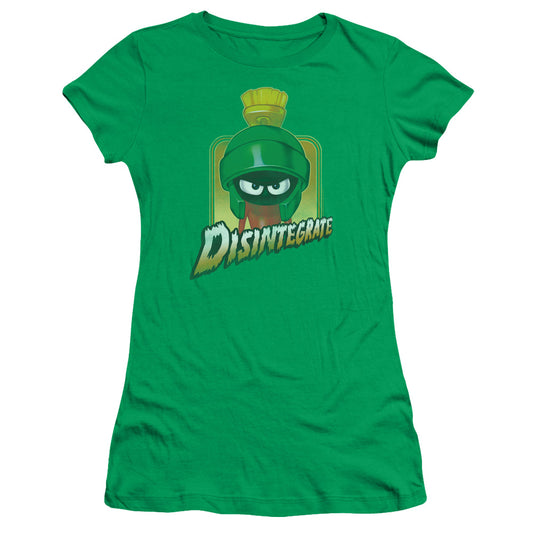 Looney Tunes - Disintegrate - Short Sleeve Junior Sheer - Kelly Green T-shirt
