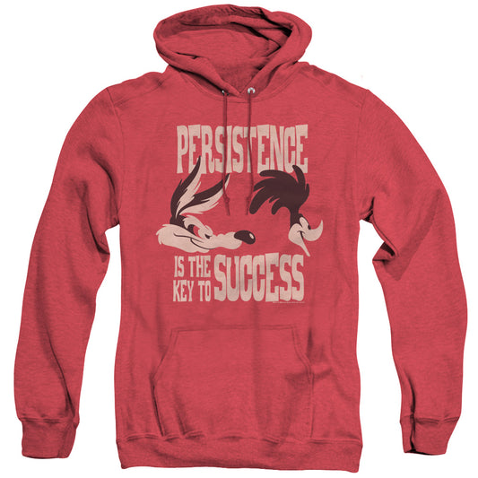 Looney Tunes - Persistence - Adult Heather Hoodie - Red
