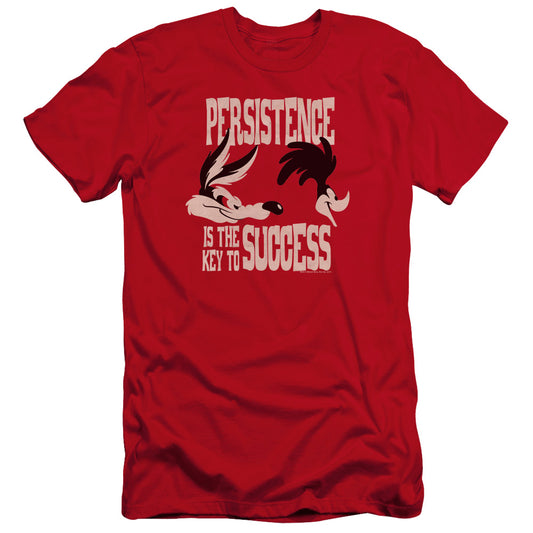 Looney Tunes - Persistence-hbo Short Sleeve Adult 30/1 - Red T-shirt