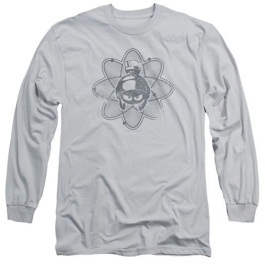 Looney Tunes - Mean Marvin - Long Sleeve Adult 18/1 - Silver T-shirt
