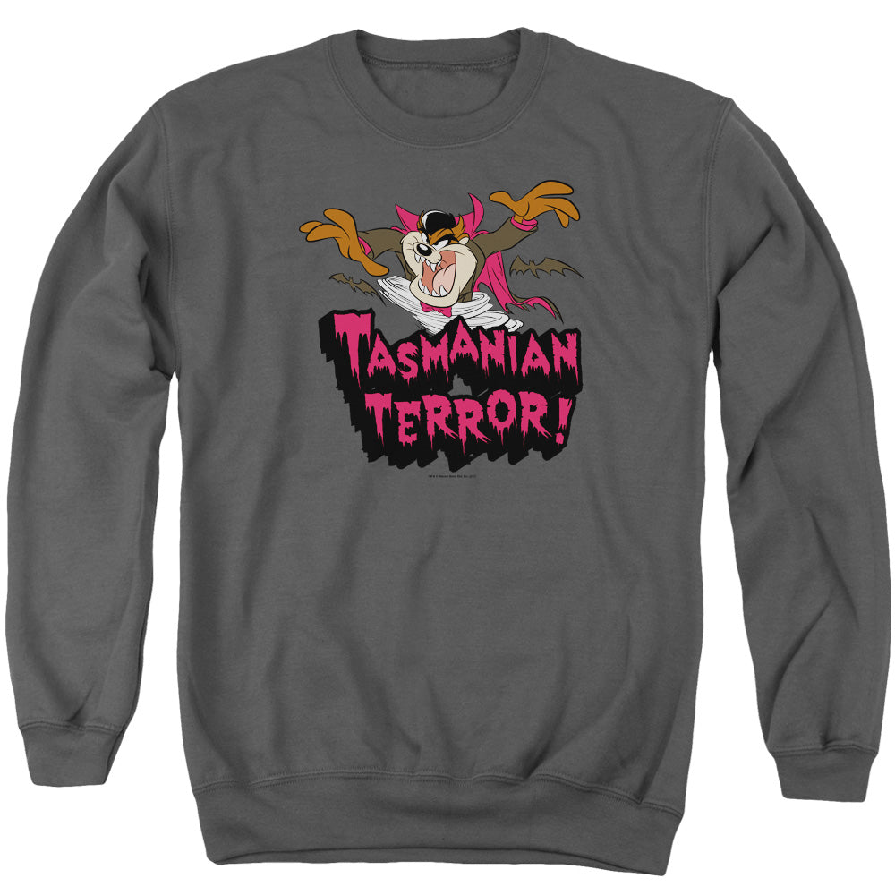 Looney Tunes - Taz Terror - Adult Crewneck Sweatshirt - Charcoal