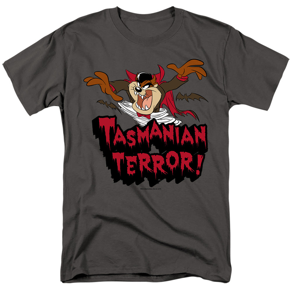 Looney Tunes - Taz Terror - Short Sleeve Adult 18/1 - Charcoal T-shirt