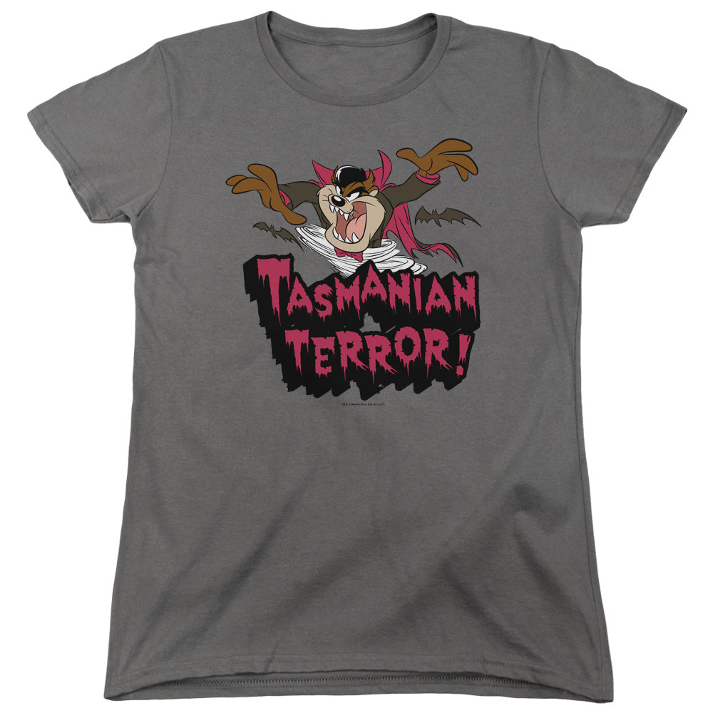 Looney Tunes - Taz Terror - Short Sleeve Womens Tee - Charcoal T-shirt