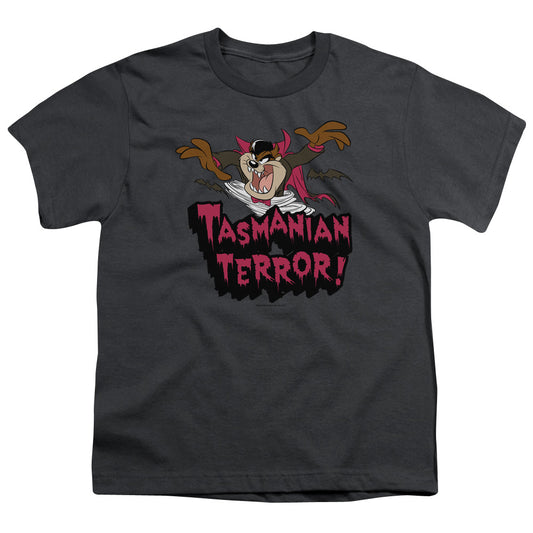 Looney Tunes - Taz Terror - Short Sleeve Youth 18/1 - Charcoal T-shirt
