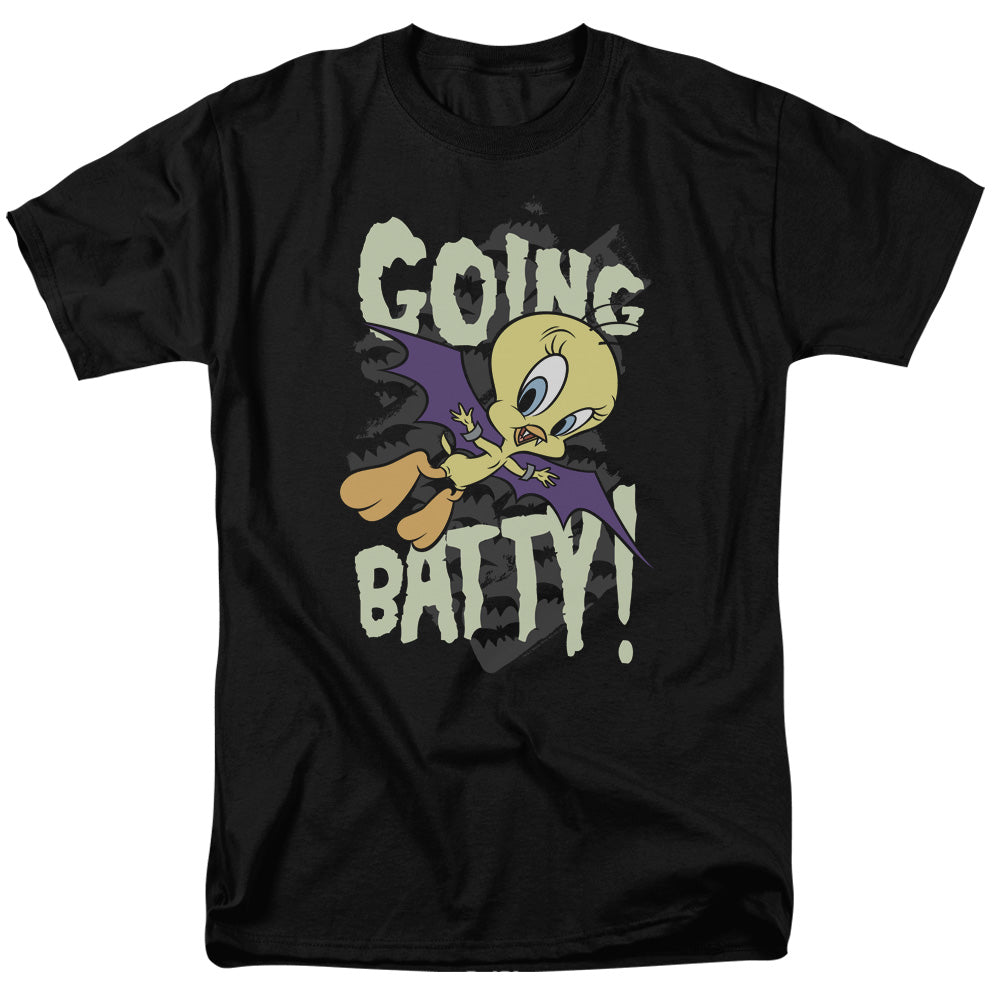 Looney Tunes - Going Batty - Short Sleeve Adult 18/1 - Black T-shirt