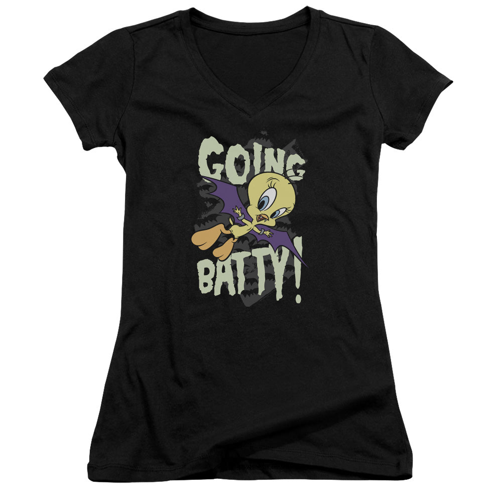 Looney Tunes - Going Batty-junior V-neck - Black