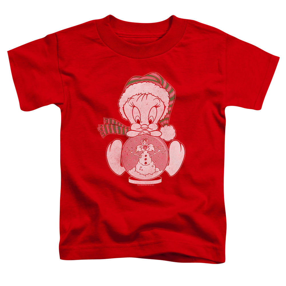 Looney Tunes - Tweey Globe - Short Sleeve Toddler Tee - Red T-shirt