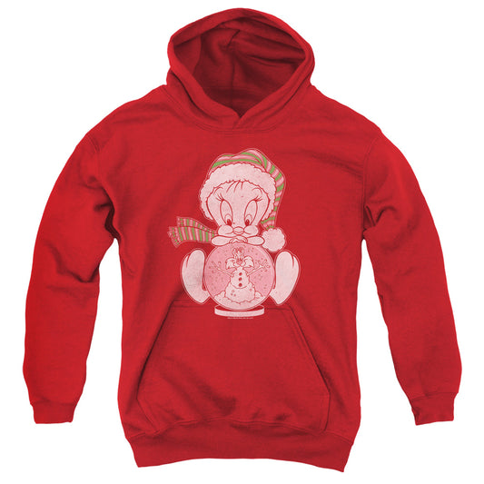 Looney Tunes - Tweey Globe - Youth Pull-over Hoodie - Red