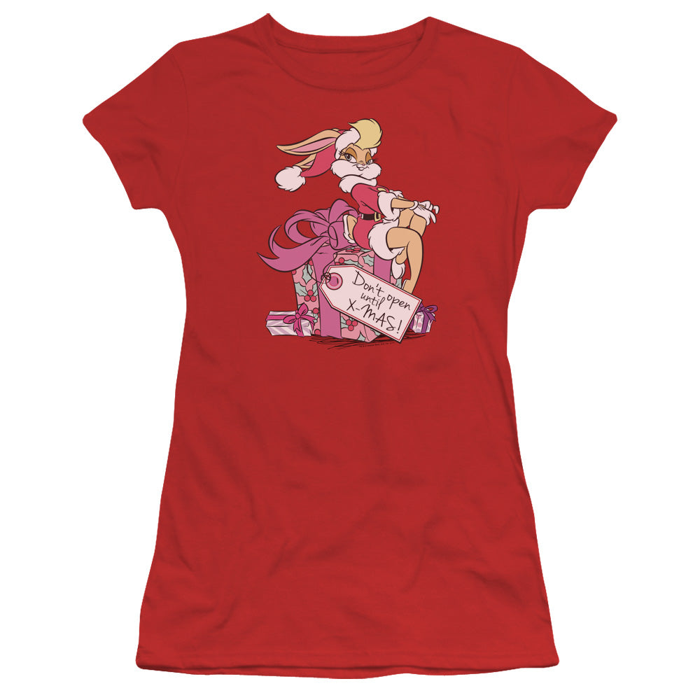 Looney Tunes - Lola Present - Short Sleeve Junior Sheer - Red T-shirt