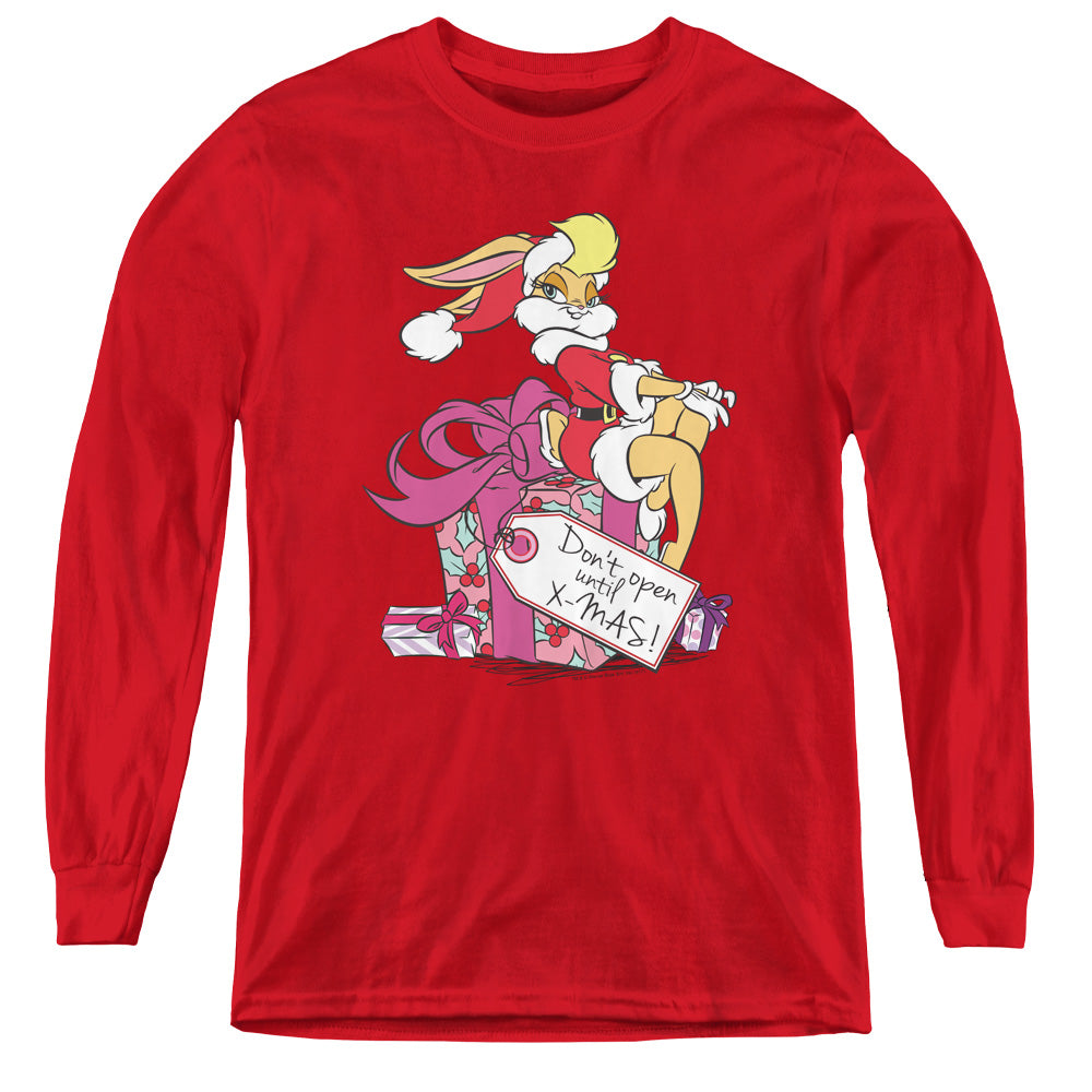 Looney Tunes - Lola Present - Youth Long Sleeve Tee - Red