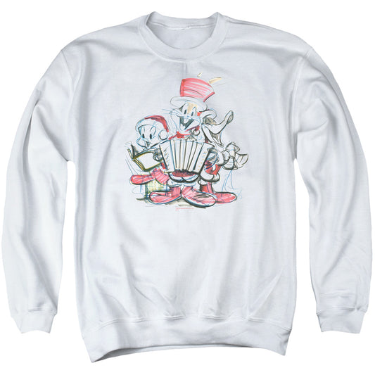Looney Tunes - Holiday Sketch - Adult Crewneck Sweatshirt - White