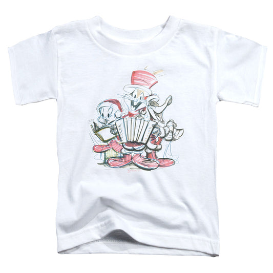 Looney Tunes - Holiday Sketch - Short Sleeve Toddler Tee - White T-shirt