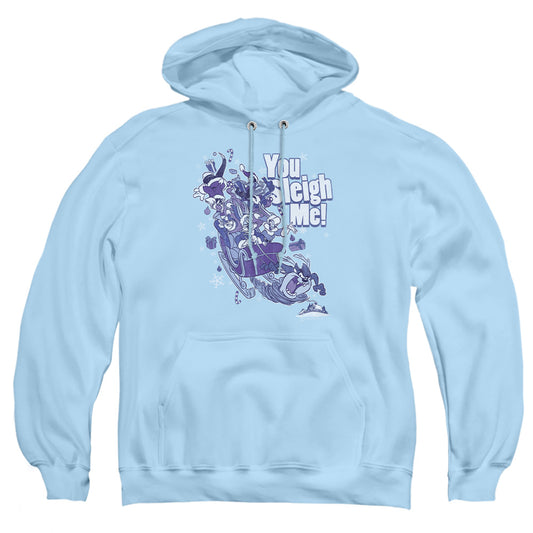Looney Tunes - You Sleigh Me - Adult Pull-over Hoodie - Light Blue